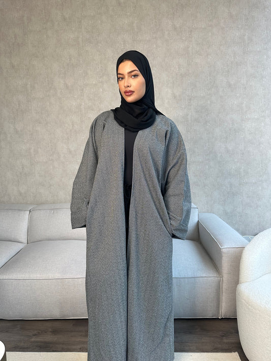 Kadirah Abaya Coat - Black - كديرا