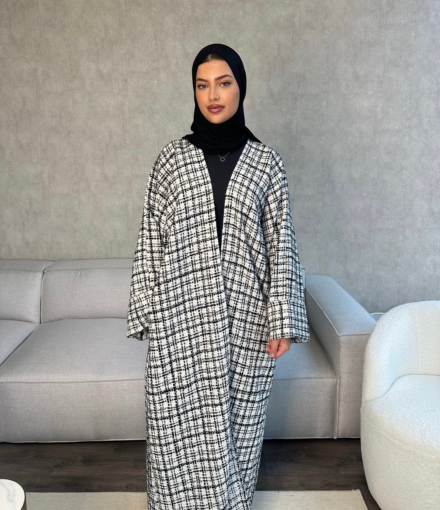 Hannah Abaya Coat - Black - هانا