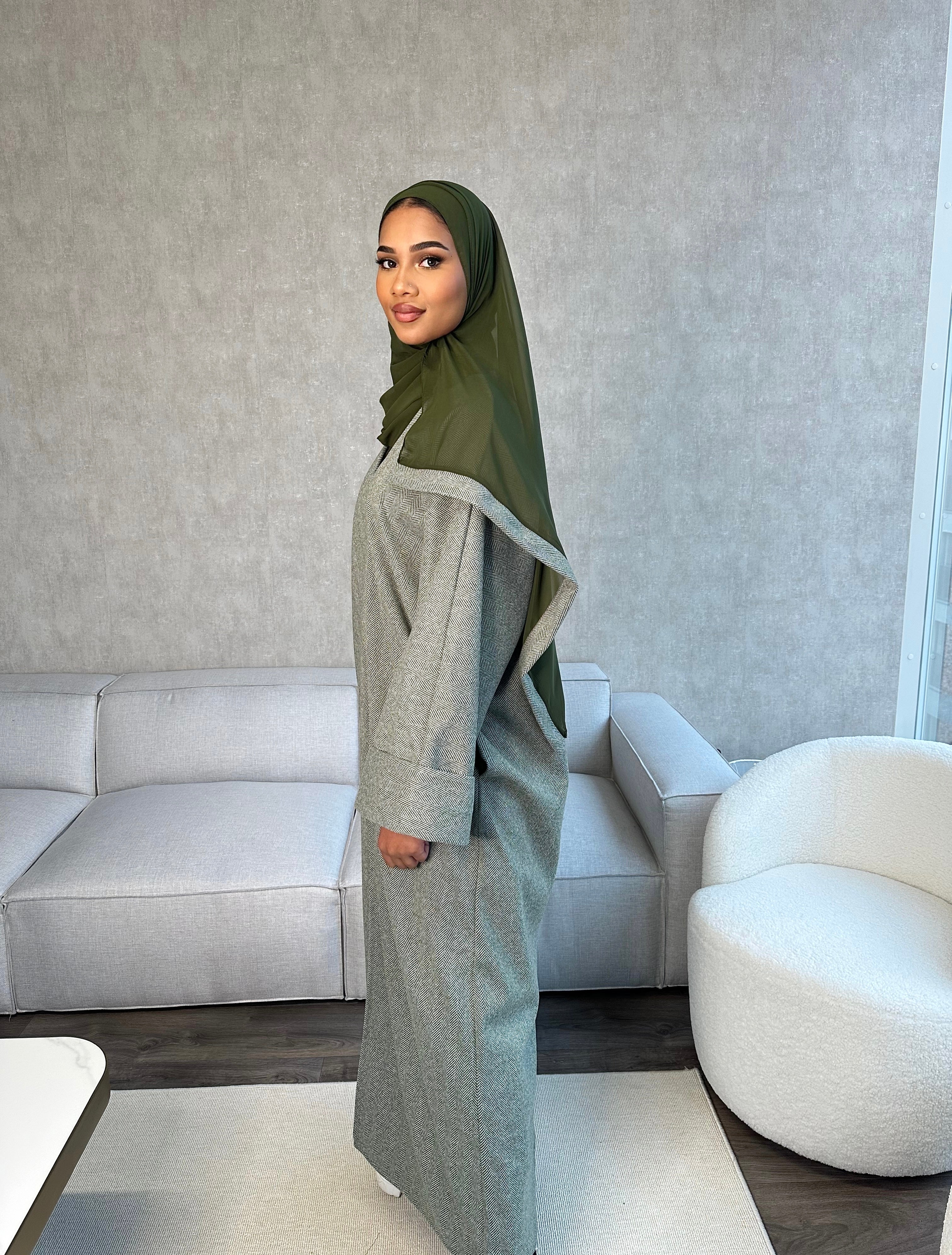 Long abaya outlet coat