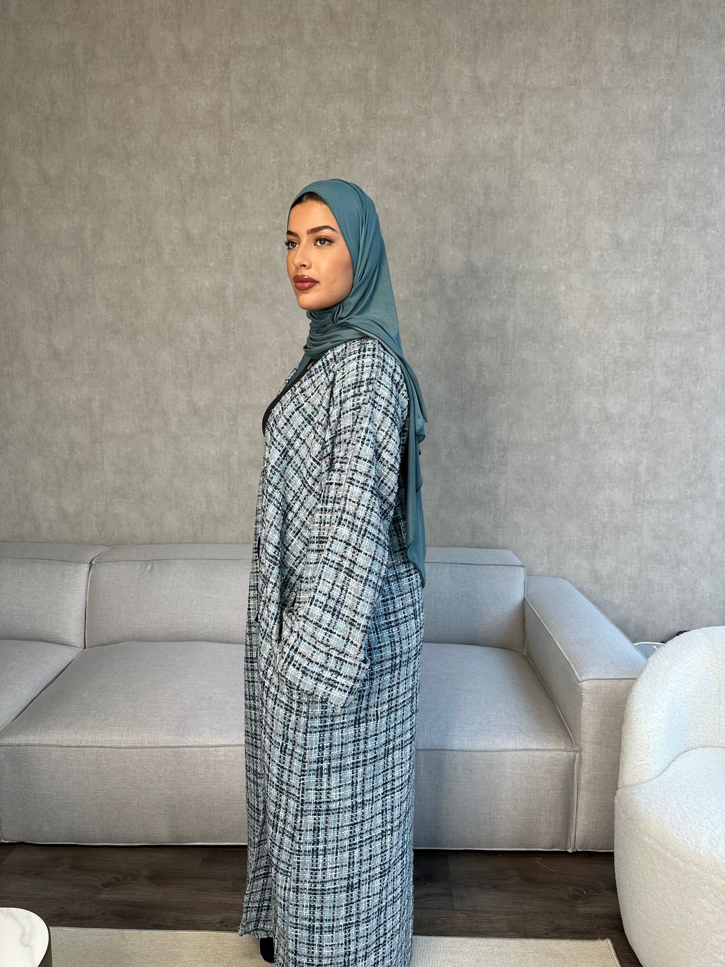 Hannah Abaya Coat - Ocean - هانا