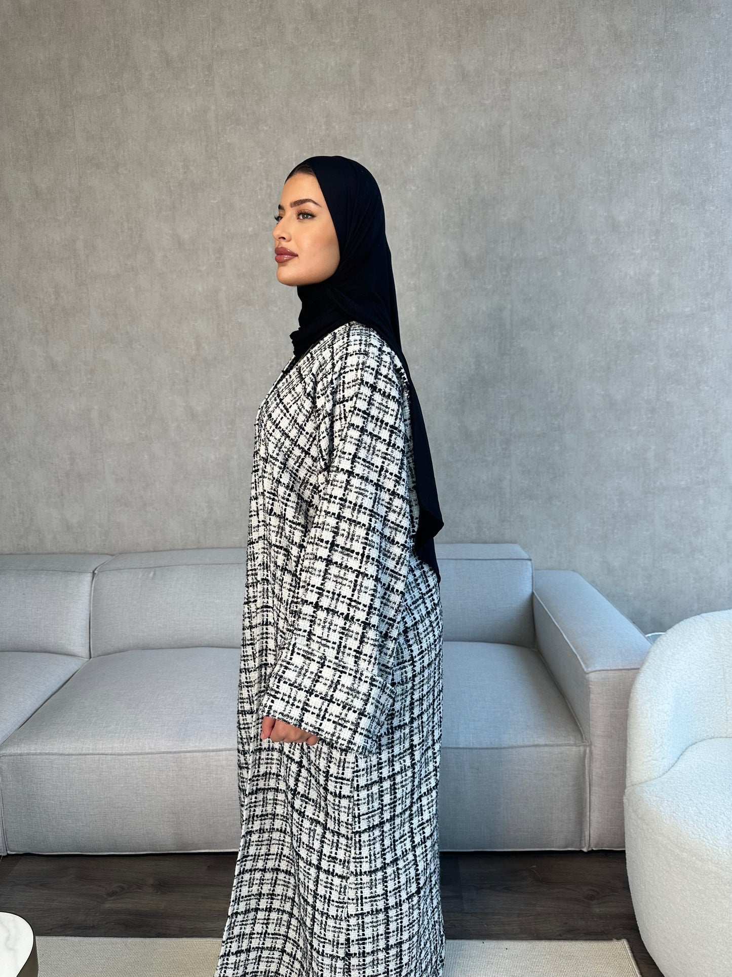 Hannah Abaya Coat - Black - هانا