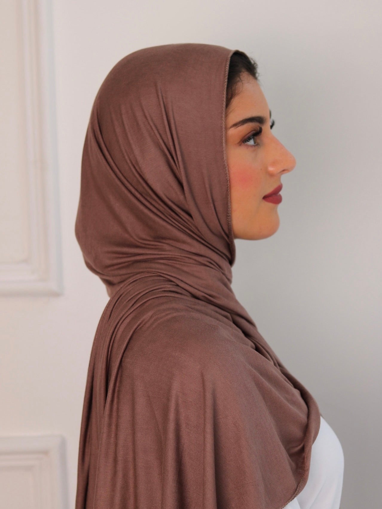 Premium Jersey Hijab - Cappuccino