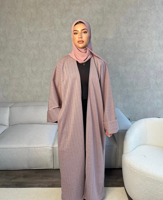 Kadirah Abaya Coat - Blush - كديرا