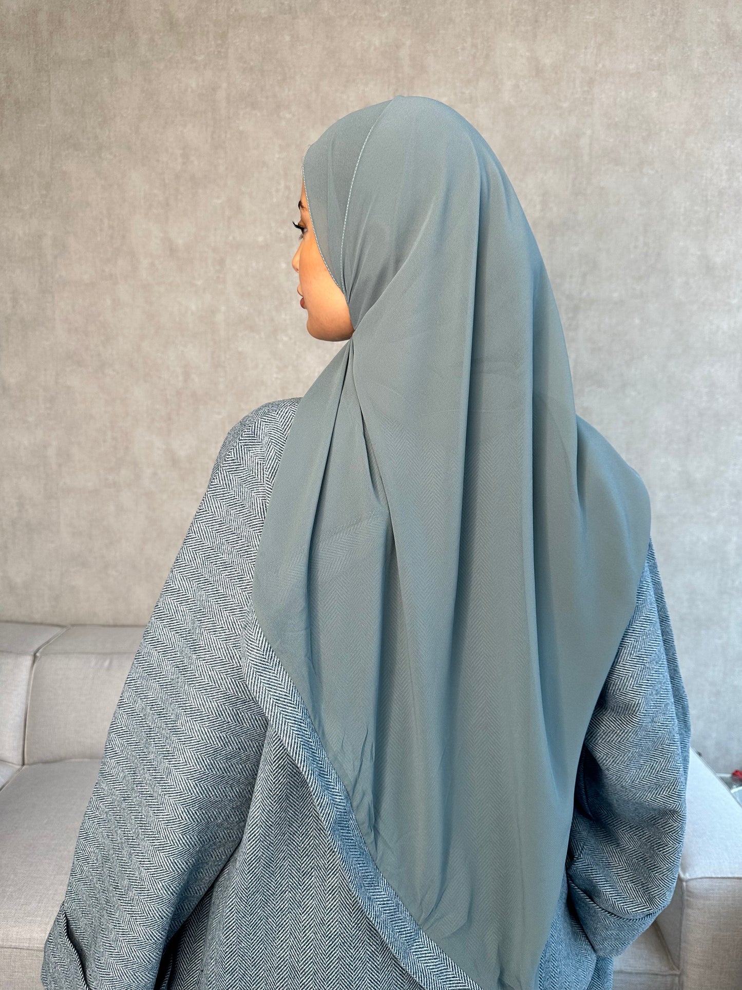 Kadirah Abaya Coat - Egyptian Blue - كديرا