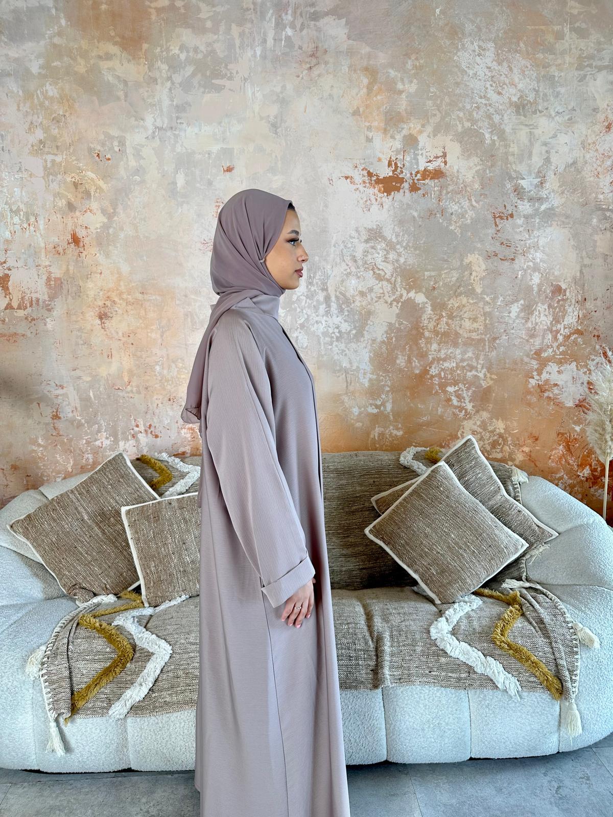 Closed Summer Abaya - INAYA - عناية - Soft Mauve