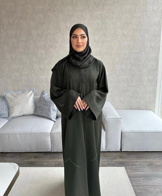 Luxury Embellished Abaya - LEILA - ليلى