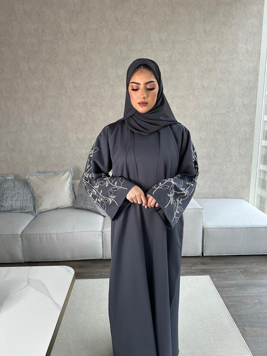 Luxury Embellished Abaya - SAFA - صفاء